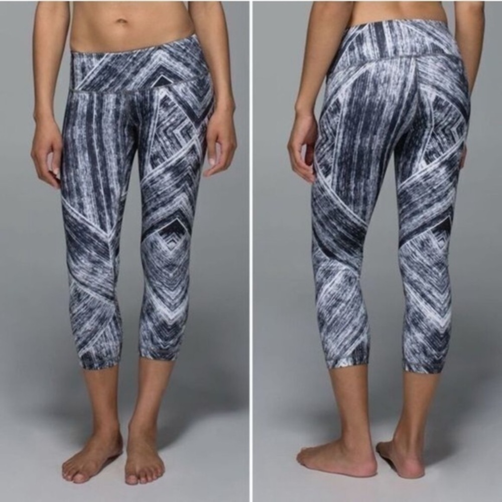 Lululemon Wunder Under Crop II leggings in Heat Wave 6